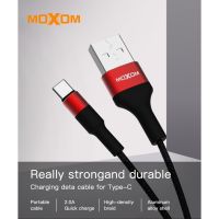 Moxom สายเคเบิลข้อมูล USB 2.4A อลูมิเนียมอัลลอย 2 เมตร สําหรับ Micro Android Type C dgh