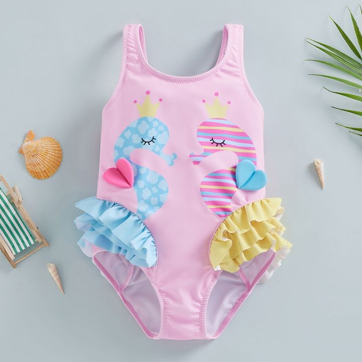 tregren-cute-kids-girl-one-piece-swimsuit-cartoon-seahorse-print-sleeveless-backless-ruffles-swimwear-summer-beach-bathing-suits
