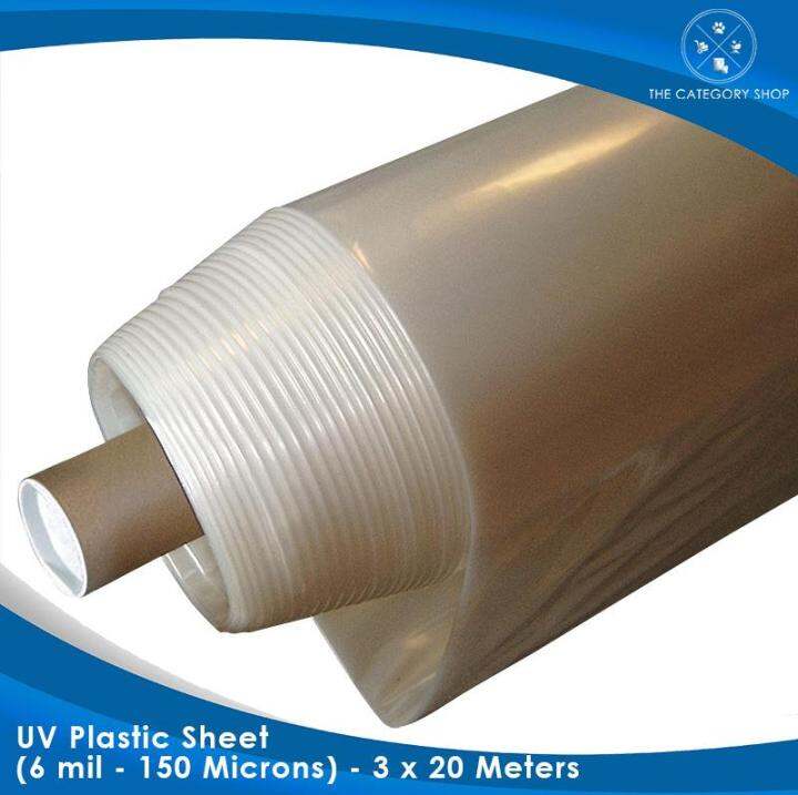 Polyethylene UV Plastic Sheet (6 mil 150 Microns) 3 x 20 Meters Lazada PH