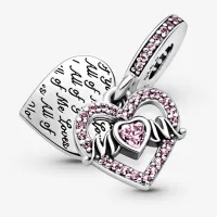 Beads Fit Original Pandora Sterling Silver 925 Charm For Bracelet Femme Gift Jewelry Halloween Series pink Family Tree