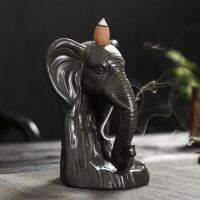 Incense Holder Animal Elephant Home Decoration Incense Waterfall Home Smokehouse Flavoring for Home Backflow Incense Ganesha