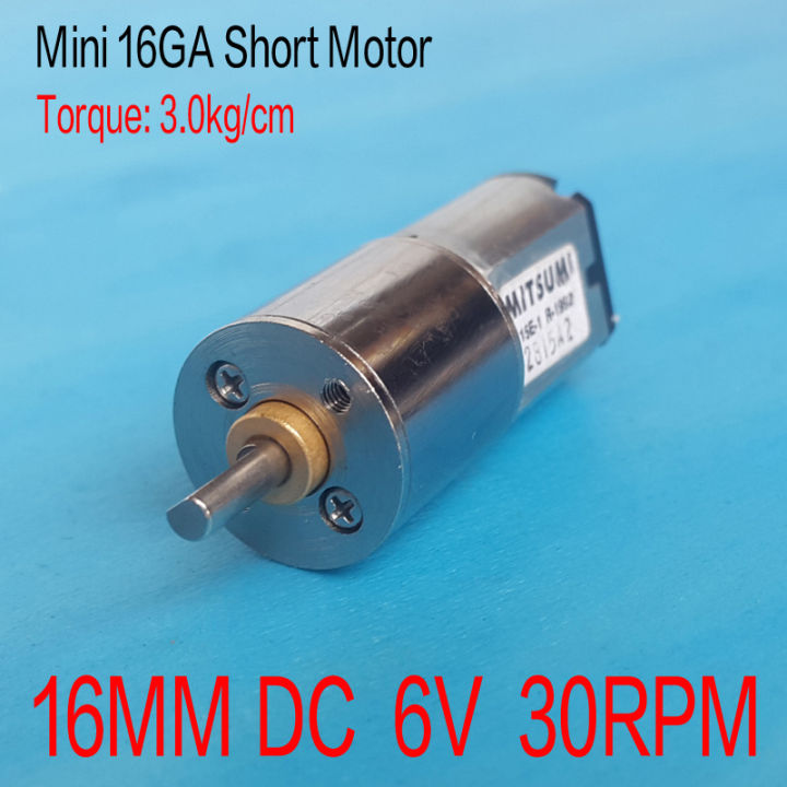 new-chexiuhua-มอเตอร์ไฟฟ้ากระแสตรง6v30rpm16mm-มอเตอร์เกียร์มอเตอร์แรงบิดสูงสั้นระบบสมาร์ทโฮมไฟฟ้ากระแสตรงแบบผกผัน3v-6v-7-4v