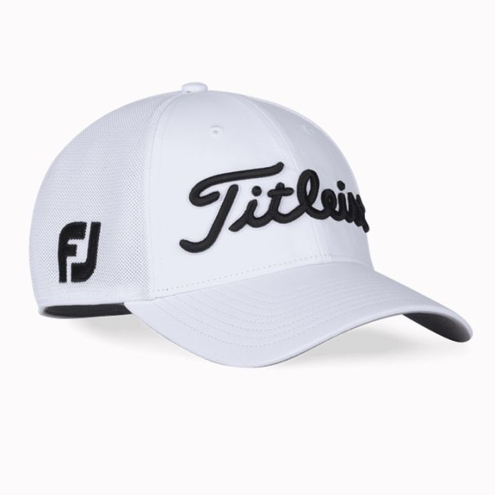 แท้-titleist-tetley-ฤดูร้อนหมวกสุทธิหมวกกอล์ฟผู้ชายระบายอากาศ-shade-หัวเส้นรอบวงหมวกของแท้เกาหลี-new