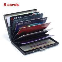 【LZ】 Hot Men Women Business Multifunction Slim Wallet Stainless Steel Card Holder Credit Card Case For 6 Cards 8 Cards 10 Cards