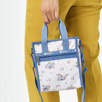 2023 Lesportsac สินค้าใหม่ Mini Crossbody Bag Cartoon Elephant Mobile Bag แนวตั้งกระเป๋าสี่เหลี่ยมเล็กน่ารักกระเป๋าถือ3714