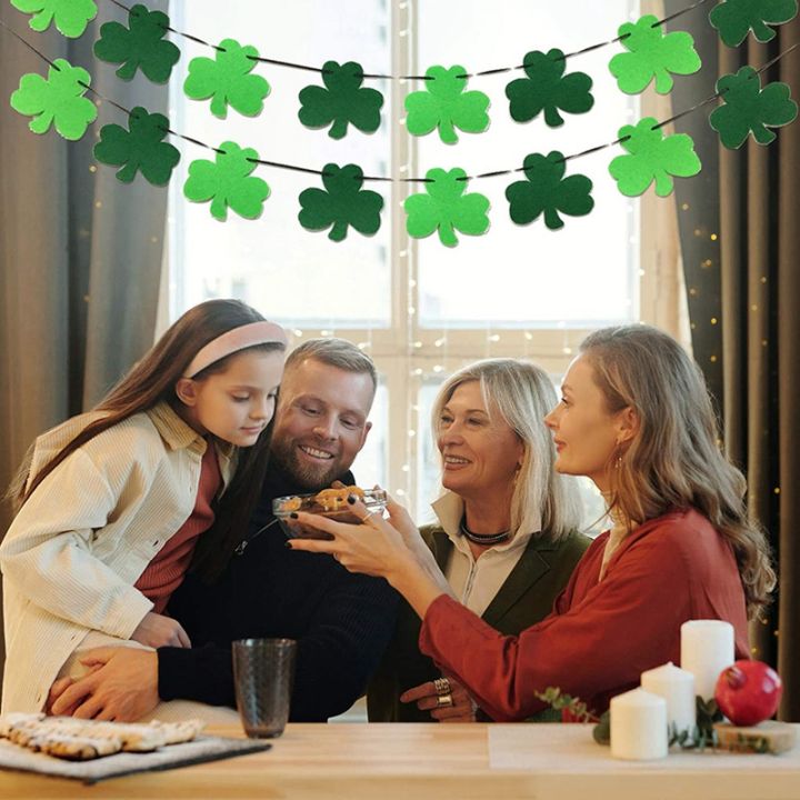 st-patricks-day-decoration-wreaths-lucky-party-decoration-banners-are-compatible-with-gates-fireplaces-etc