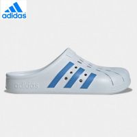 Adidas Adilette Clog HP9400 White Blue Slip-on Clogs For Everyday Comfort (Size-UK)