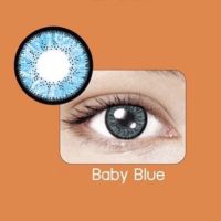 กล่องส้ม BABY BLUE บิ๊กอายสีฟ้า บิ๊กอายส์ สีฟ้า คอนแทคเลนส์ ตาโต Maxim Contact Lens สายตาสั้น ค่าสายตา -12.00 Bigeyes โต