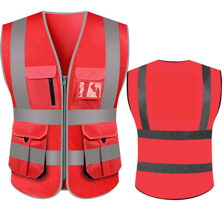 hi-visibility-safety-vest-with-reflective-strips-and-zipper-pockets-construction-work-uniform-ansi-class-2