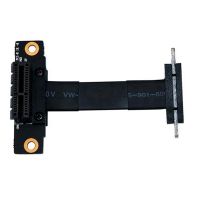 PCIE X1 Riser Cable Dual 90 Degree Right Angle PCIe 3.0 X1 To X1 Extension Cable 8Gbps PCI 1X Riser Card Ribbon Extender