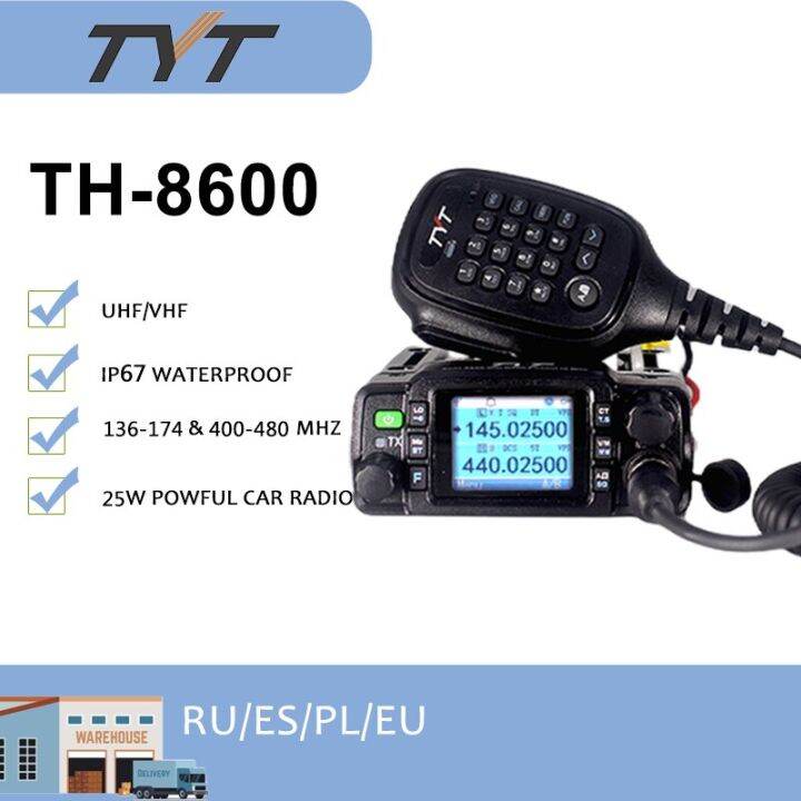 TYT TH8600 Walkie Talkie Cb Mini Car Radio IP67 Waterproof Dual Band