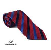 Giorgio Del Sarto Necktie 8.5 cm Red with Fabric Texture เนคไทสีแดงมีเท็กเจอร์