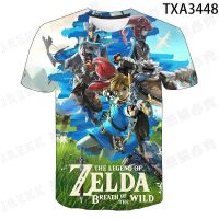 The Legend of Zelda Kids T shirt 3D Anime cartoon  boys Children T-Shirts   girl Summer Short Sleeve Tops Teen Casual Streetwear Clothes