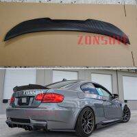 ใช้สำหรับ BMW 3 Series E92 2ประตู2005-2013ปีสปอยเลอร์สีดำคาร์บอนไฟเบอร์ด้านหลัง Wing Psm สไตล์กีฬาอุปกรณ์เสริม Body Kit