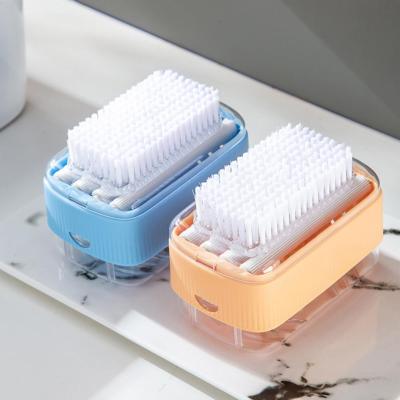 Foaming Soap Box With Brush Drain Holes Spring Design Non-slip Detachable 2 in 1 Plastic Soft Roller Soap Holder Laundry Tools Food Storage  Dispenser