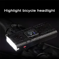 2*T6 bicycle light USB rechargeable headlight smart electric display cycling light outdoor waterproof bicycle light MTB light ro