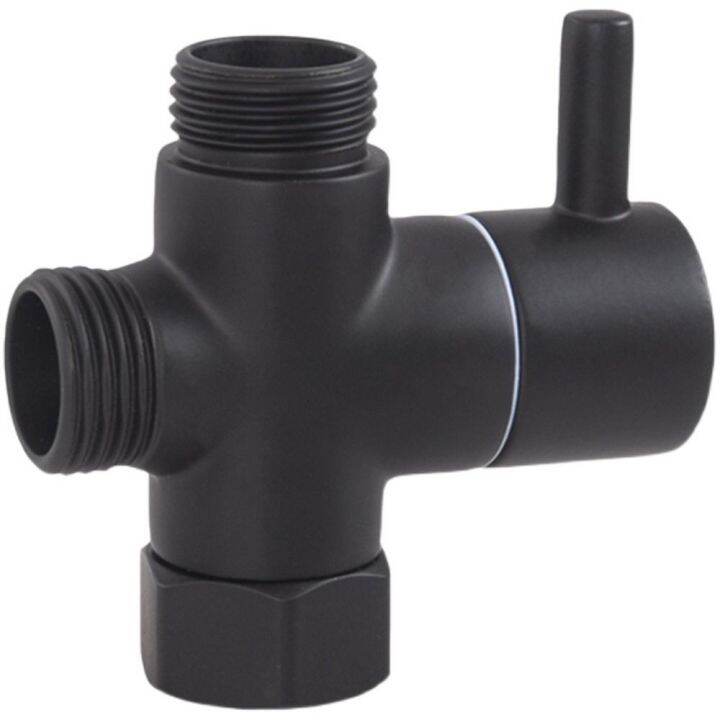 LP9U 3Way Shower Arm Diverter Valve Black G1/2" Water Diverter
