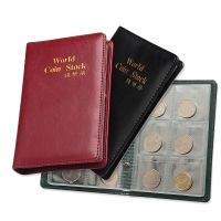 ✌♞۞ High Quality Soft Leather Coin Album Purse Ancient Coin Storage Bag Big Gold Coin Commemorative Coin Badges Collection Holder