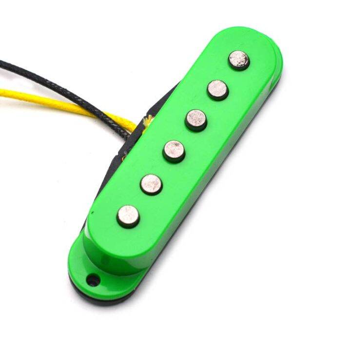 alnico-5-single-coil-staggered-top-fiber-bobbin-pickup-electric-guitar-pickup-neck-middle-bridge-50-50-52mm-for-fd-guitar-green