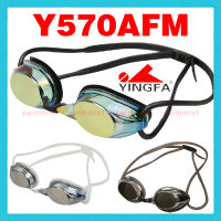 HotNEW YINGFA Y570AFM แว่นตาว่ายน้ำมืออาชีพสำหรับการแข่งขันการฝึกอบรมแข่งป้องกันหมอกป้องกันรังสียูวีสีดำสีฟ้าสีส้มสีเหลือง