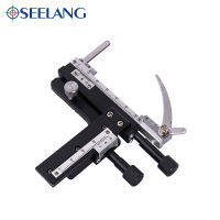 OSEELANG Microscopic vernier caliper Graduated Microscope Mechanical Stage X-Y Movable Stage with Scale Mechanical Reticles