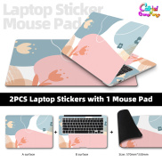 Miếng dán laptop da với chuột Pad 60cm DIY kiểu Color Block Bìa 2pcs đề