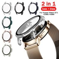 Case+Glass for Huawei Watch GT3 Pro 42mm 46mm 43mm Smart Accessories Screen Protective Cover for Huawei Watch GT 3 Shell Case Cables