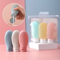 3pcs Travel Bottle Set 60ml Empty Coloured Plastic Bottle Shampoo Shower Gel Refillable Container Travel Size Squeeze Tube Travel Size Bottles Contain