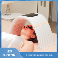 foreverlily 7-Colors Led Photon Mask Machine อุปกรณ์รักษาผิวหน้าอุปกรณ์ความงามสําหรับการกระชับใบหน้า, ไวท์เทนนิ่งใบหน้า, ฟื้นฟูผิวหน้า