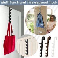 【YF】 Creative Home Multifunctional 5 Hooks Portable Wardrobe Coat Hook Kitchen Bathroom Behind The Door Towel Hanger Storage