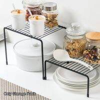 Closet Shelf Refrigerator Bathroom Plates Storage Rack Kitchen Organizer Jars Single Layer Cups Easy Clean Dish Drying Anti Slip Bathroom Counter Stor