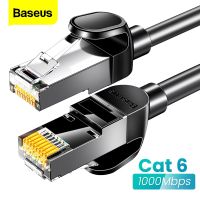 Baseus สายแพทช์สายเคเบิลอีเทอร์เน็ตกลมสำหรับแมว6สาย Lan CAT6 RJ 45สายเคเบิลเครือข่าย15ม./10ม./5ม. สำหรับเราเตอร์แลปท็อป RJ45สายต่ออินเทอร์เน็ต