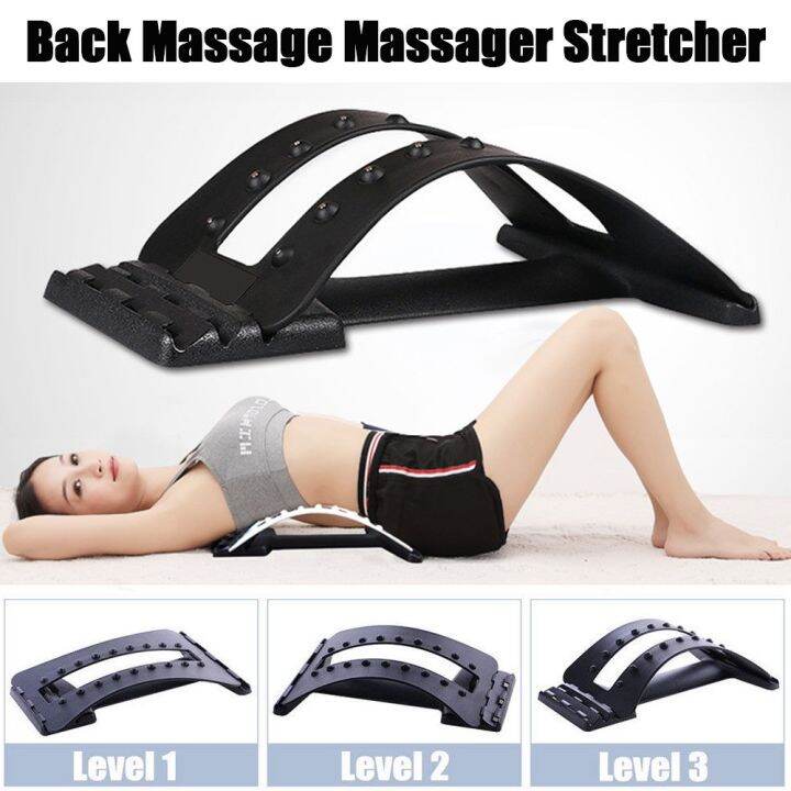 pressure point lumbar traction orthosis magic back support stretcher spine stretchr