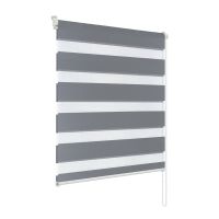 Day and Night Zebra Roller Blind Double Translucent or Blackout Vision Curtains for Window and Door with Install Accessories