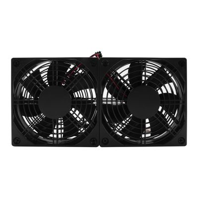 120Mm 5V USB Powered PC Router Dual Fans with Speed Controller High Airflow Cooling Fan for Router Modem Receiver