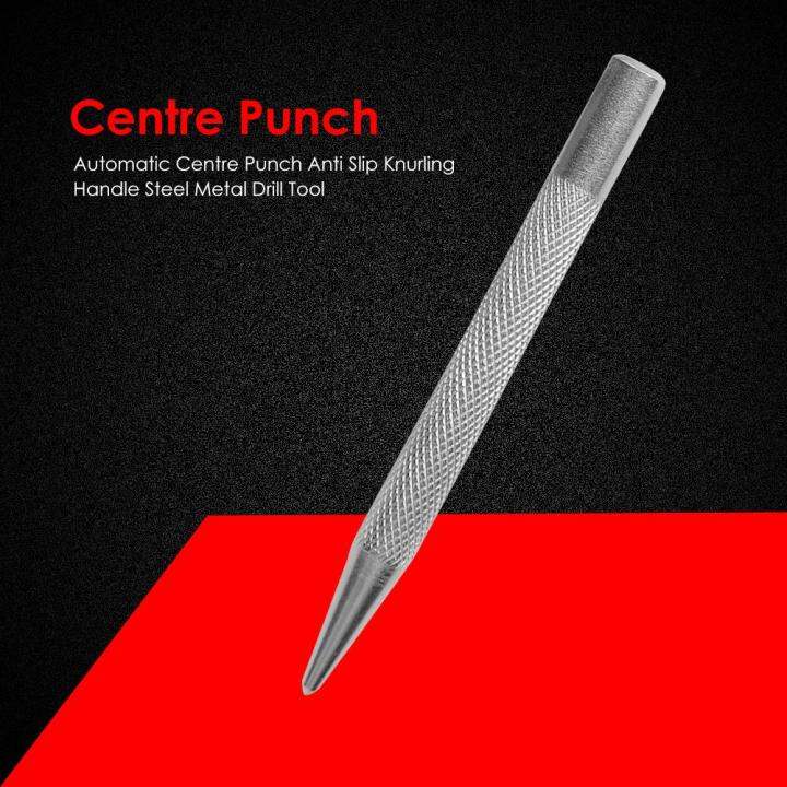 ศูนย์อัตโนมัติ-punch-กันลื่น-knurling-จับเหล็กโลหะเครื่องมือเจาะ