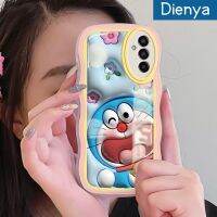 Dienya เคสป้องกันซิลิกาเจลโปร่งใสลายกล้องถ่ายรูป3D ลายการ์ตูน M21 M13 M30SCase ปลอกสำหรับ Samsung รูปดอกไม้ขอบคลื่นโดราเอมอน