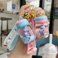 【hot】☍❈♛  Floating Small Keychain Original Design Bottle Chain Car Keyring