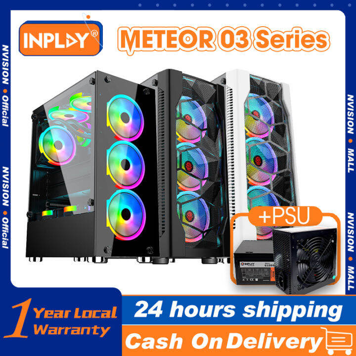 Inplay Case Pc Case Gaming Computer Case Meteor 01 Meteor 03 Mid Tower Atx Desktop Case With