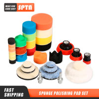 SPTA 29/33 Pcs/Set Mini Buffing Waxing Sponge Backing Plate Wool Wheel Polishing Pad For Car Polisher เจาะ Adapter-Lianeur