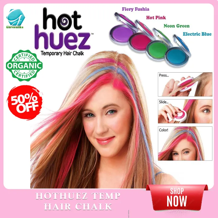😍 The PHILIPPINES and The Original Hot Huez Temporary Hair colors with 4 color 😍 The PHILIPPINES and The Original Hot Huez Temporary Hair colors with 4 color