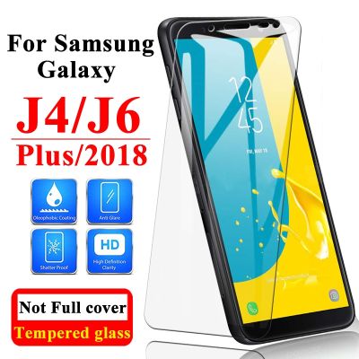 J6 Samsung Galaxy กระจกนิรภัยสำหรับ,2ชิ้น/ล็อตบวก J4ปกป้องหน้าจอป้องกันกระจก J6plus J62018ป้องกันหน้าจอ