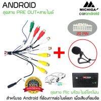 ชุดปลัํกตรงรุ่นชุดไมค์จอแอนดรอย 20 PIN สำหรับจอแอนดรอย ทุกยี่ห้อ RCA AUX-IN OUT พร้อมช่องเสียบไมค์แยก