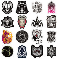 พร้อมส่ง punk ดำขาว ศิลปะกอทิก มาร Red devil sticker สติกเกอร์กันน้ำรูปแบบที่แตกต่างกัน ศิลปะกอทิก 50 ชิ้น halloween satan