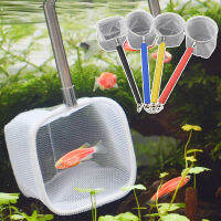 Fzbm 1PC RetractableสแตนเลสRodสำหรับAquariumตู้ปลาตาข่ายดักรอบกระเป๋าสแควร์กุ้งจับNetsเครื่องมือทำความสะอาดตู้ปลาอุปกรณ์