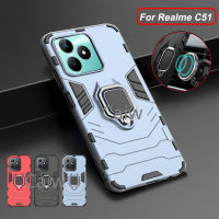 สำหรับ Realme C51 C53 C 51 C 53 Real Me C51 Realmc51 2023แหวน Stend เคสมือจับสำหรับโทรศัพท์มือถือกันกระแทกเกราะเปลือกกรอบกันกระแทกฝาหลังเคสแข็ง