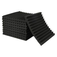 150Pcs Acoustic Soundproof Foam Sound Absorbing Panels Sound Insulation Panels Wedge 1X12X12Inch