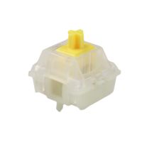 Original Gateron CAP Milky Yellow Switches V2 Linear 63g 5pin For MX Mechanical Keyboard