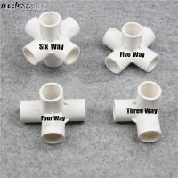 ❧◎  1pcs PVC Pipe Connectors Garden Irrigation Tube Adapter 20 25 32mm PVC Three-Dimensional Tees Indoor Water Supply Pipe Fittings