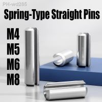 2-10PCS M4 M5 M6 M8 304 Stainless Steel Spring-Type Straight Pins Spring Elastic Cylindrical Cotter Pin Dowel Locating Pin